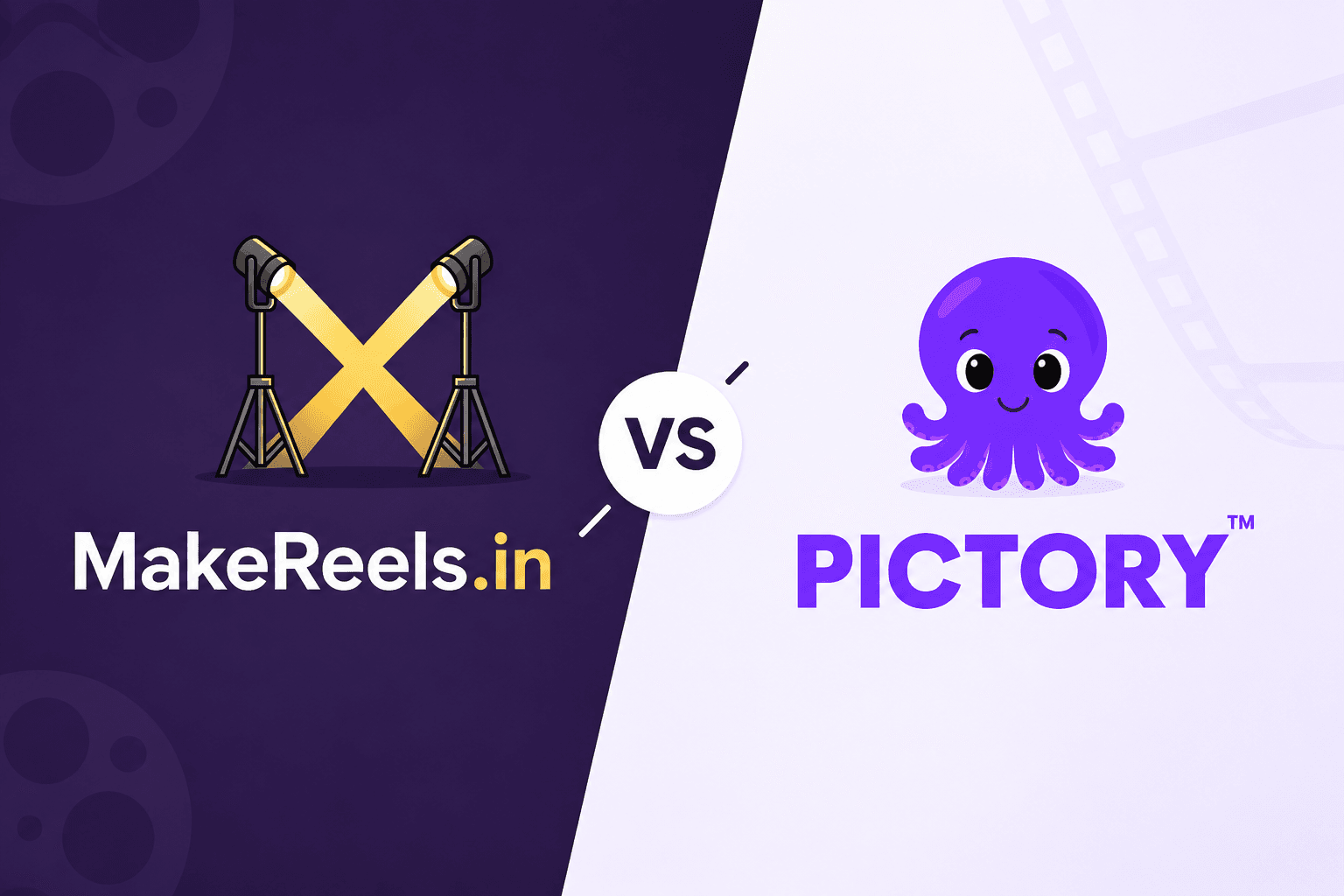 Comparison of Pictory vs MakeReels.in for product video generation